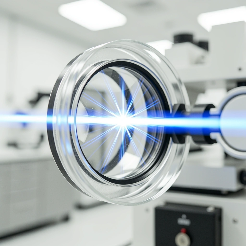 Abstract scientific refraction